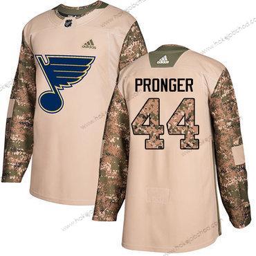 Adidas Muž St. Louis Blues #44 Chris Pronger Camo Autentické 2017 Veterans Day Sešitý NHL Dres