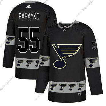 Adidas Muž St. Louis Blues #55 Colton Parayko Černá Tým Logos Dres