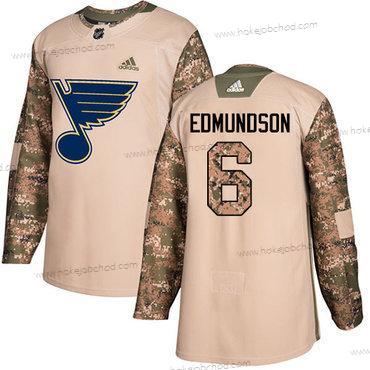 Adidas Muž St. Louis Blues #6 Joel Edmundson Camo Autentické 2017 Veterans Day Sešitý NHL Dres