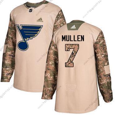 Adidas Muž St. Louis Blues #7 Joe Mullen Camo Autentické 2017 Veterans Day Sešitý NHL Dres