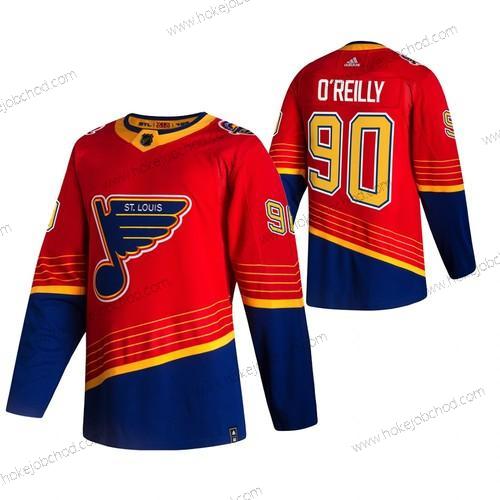 Adidas Muž St. Louis Blues #90 Ryan O’Reilly Červené 2020-21 Obrácený Retro Náhradní NHL Dres