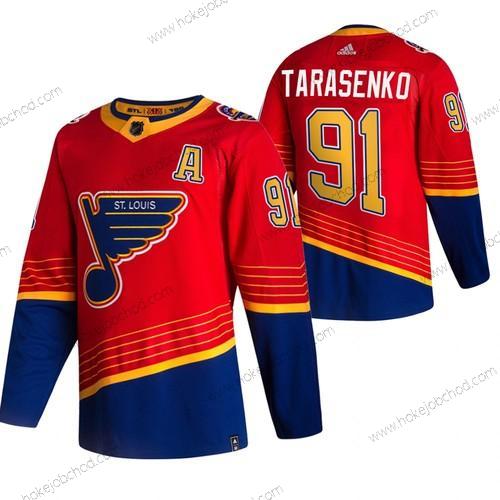 Adidas Muž St. Louis Blues #91 Vladimir Tarasenko Červené 2020-21 Obrácený Retro Náhradní NHL Dres