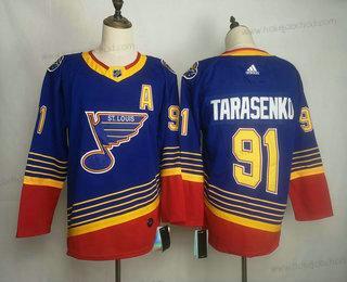 Adidas Muž St. Louis Blues #91 Vladimir Tarasenko Modrý Sešitý NHL Retro Dres