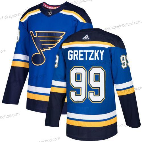 Adidas Muž St. Louis Blues #99 Wayne Gretzky Modrý Domácí Autentické Sešitý NHL Dres