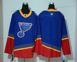 Adidas Muž St. Louis Blues Prázdný Modrý Sešitý NHL Retro Dres