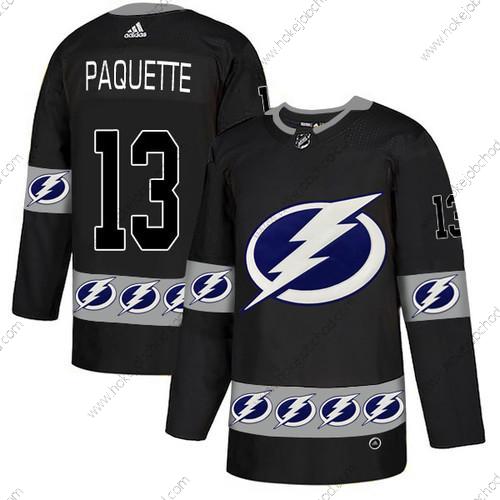 Adidas Muž Tampa Bay Lightning #13 Cedric Paquette Černá Tým Logos Dres