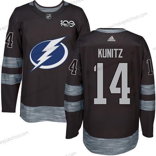 Adidas Muž Tampa Bay Lightning #14 Chris Kunitz Černá 1917-2017 100th Výročí Sešitý NHL Dres