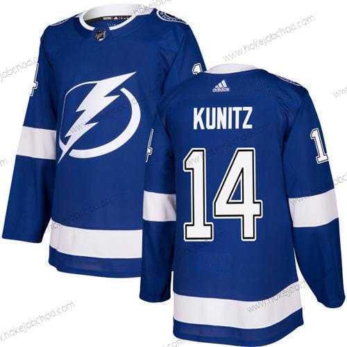 Adidas Muž Tampa Bay Lightning #14 Chris Kunitz Modrý Domácí Autentické Sešitý NHL Dres