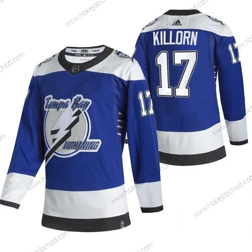 Adidas Muž Tampa Bay Lightning #17 Alex Killorn Modrý 2020-21 Obrácený Retro Náhradní NHL Dres