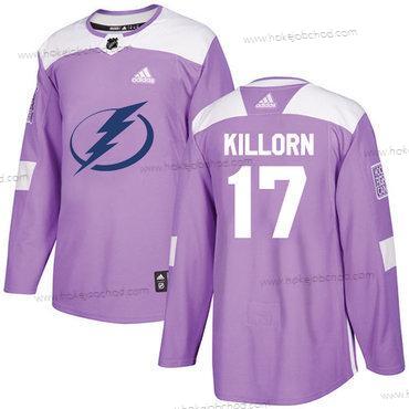 Adidas Muž Tampa Bay Lightning #17 Alex Killorn Nachový Autentické Bojuje proti rakovině Sešitý NHL Dres