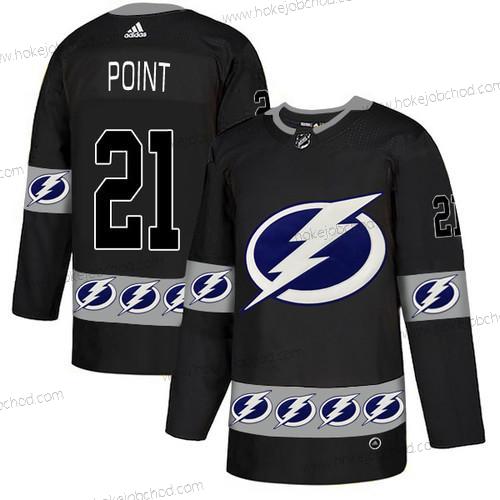 Adidas Muž Tampa Bay Lightning #21 Brayden Point Černá Tým Logos Dres