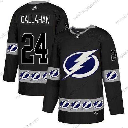 Adidas Muž Tampa Bay Lightning #24 Ryan Callahan Černá Tým Logos Dres