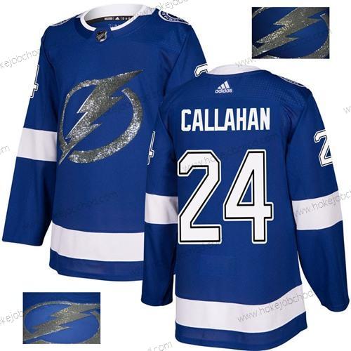 Adidas Muž Tampa Bay Lightning #24 Ryan Callahan Modrý Domácí Autentické Zlato Sešitý NHL Dres