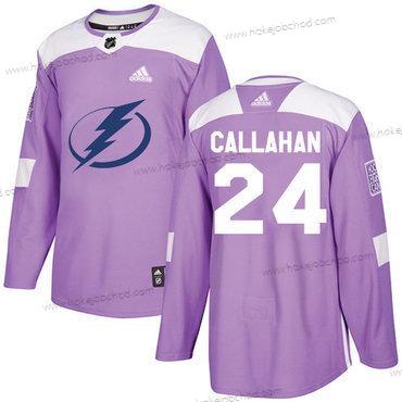 Adidas Muž Tampa Bay Lightning #24 Ryan Callahan Nachový Autentické Bojuje proti rakovině Sešitý NHL Dres