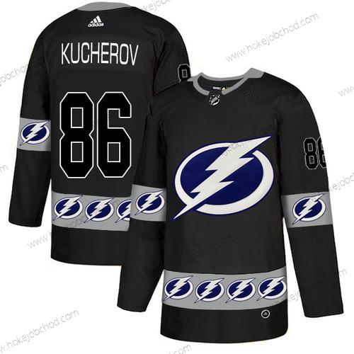 Adidas Muž Tampa Bay Lightning #66 Nikita Kucherov Černá Tým Logos Dres