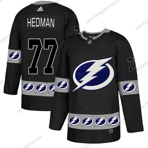 Adidas Muž Tampa Bay Lightning #77 Victor Hedman Černá Tým Logos Dres