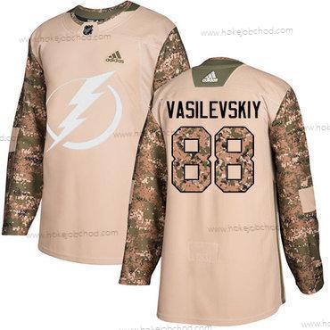 Adidas Muž Tampa Bay Lightning #88 Andrei Vasilevskiy Camo Autentické 2017 Veterans Day Sešitý NHL Dres