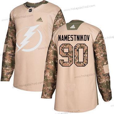 Adidas Muž Tampa Bay Lightning #90 Vladislav Namestnikov Camo Autentické 2017 Veterans Day Sešitý NHL Dres