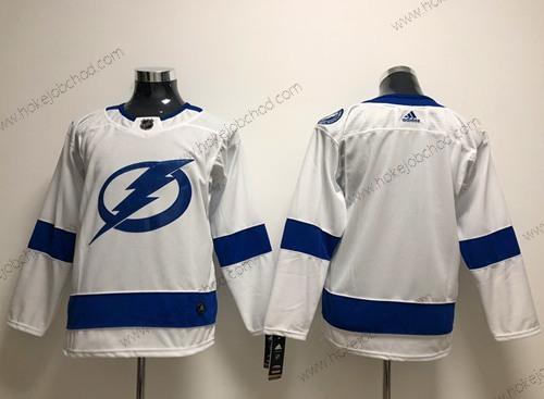 Adidas Muž Tampa Bay Lightning Prázdný Bílý Road Autentické Sešitý NHL Dres