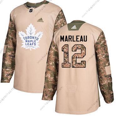 Adidas Muž Toronto Maple Leafs #12 Patrick Marleau Camo Autentické 2017 Veterans Day Sešitý NHL Dres