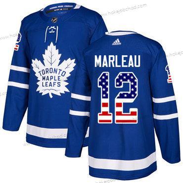 Adidas Muž Toronto Maple Leafs #12 Patrick Marleau Modrý Domácí Autentické USA Flag Sešitý NHL Dres