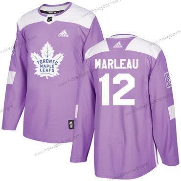 Adidas Muž Toronto Maple Leafs #12 Patrick Marleau Nachový Autentické Bojuje proti rakovině Sešitý NHL Dres