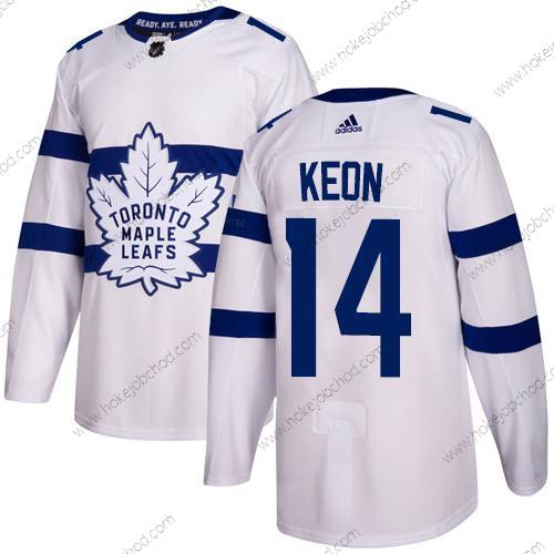 Adidas Muž Toronto Maple Leafs #14 Dave Keon Bílý Autentické 2018 Stadium Series Sešitý NHL Dres