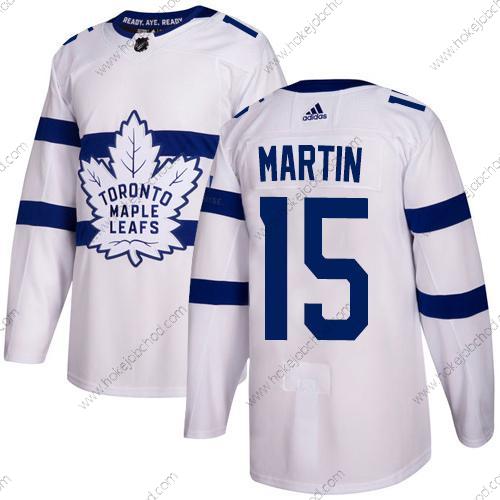 Adidas Muž Toronto Maple Leafs #15 Matt Martin Bílý Autentické 2018 Stadium Series Sešitý NHL Dres