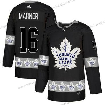 Adidas Muž Toronto Maple Leafs #16 Mitchell Marner Černá Tým Logos Dres