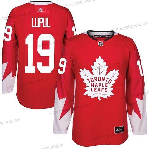 Adidas Muž Toronto Maple Leafs #19 Joffrey Lupul Červené Tým Kanady Autentické Sešitý NHL Dres