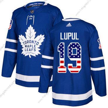 Adidas Muž Toronto Maple Leafs #19 Joffrey Lupul Modrý Domácí Autentické USA Flag Sešitý NHL Dres