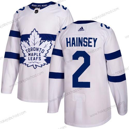 Adidas Muž Toronto Maple Leafs #2 Ron Hainsey Bílý Autentické 2018 Stadium Series Sešitý NHL Dres