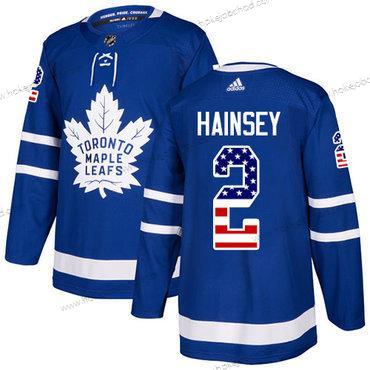 Adidas Muž Toronto Maple Leafs #2 Ron Hainsey Modrý Domácí Autentické USA Flag Sešitý NHL Dres