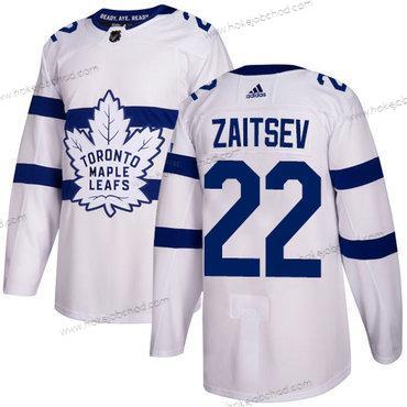 Adidas Muž Toronto Maple Leafs #22 Nikita Zaitsev Bílý Autentické 2018 Stadium Series Sešitý NHL Dres