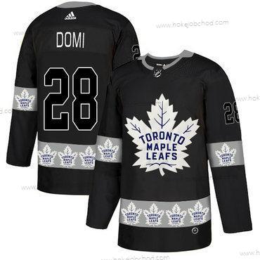 Adidas Muž Toronto Maple Leafs #28 Tie Domi Černá Tým Logos Dres