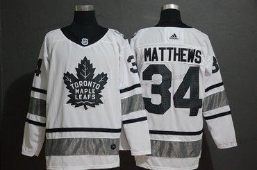 Adidas Muž Toronto Maple Leafs 34 Auston Matthews Bílý 2019 NHL All-Star Dres