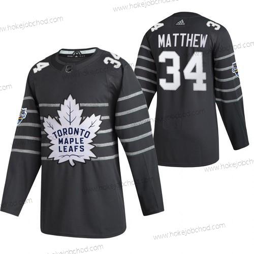 Adidas Muž Toronto Maple Leafs #34 Auston Matthews Šedá 2020 NHL All Star Game Dres