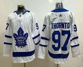 Adidas Muž Toronto Maple Leafs #97 Joe Thornton Bílý Sešitý NHL Dres