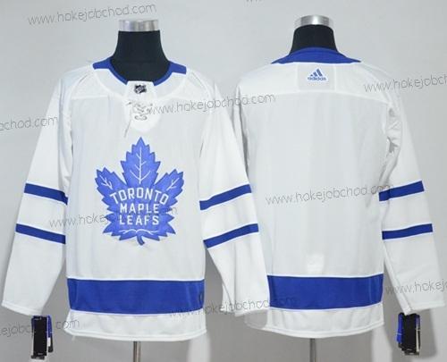 Adidas Muž Toronto Maple Leafs Prázdný Bílý Road Autentické Sešitý NHL Dres