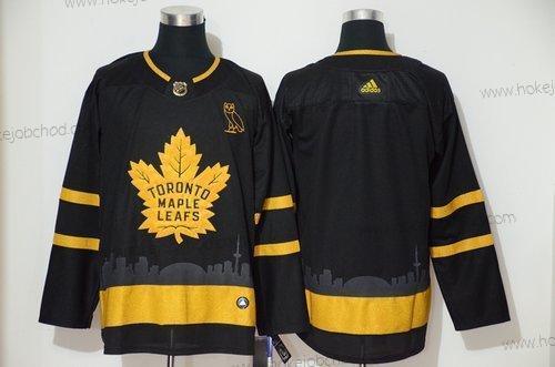 Adidas Muž Toronto Maple Leafs Prázdný Černá Zlato Dres