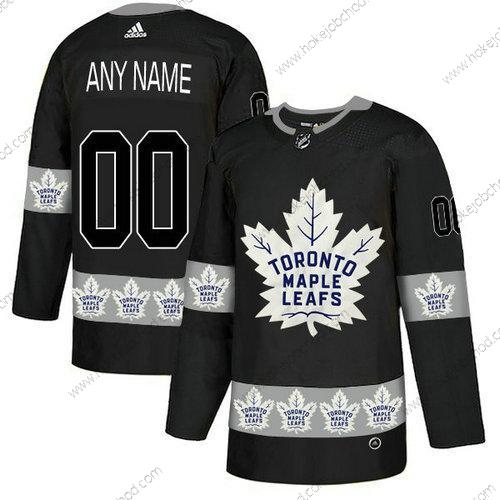 Adidas Muž Toronto Maple Leafs Přizpůsobené Černá Tým Logos Dres