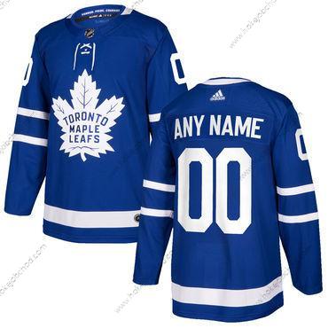 Adidas Muž Toronto Maple Leafs Přizpůsobené Modrý Domácí Autentické Sešitý 2017-2018 NHL Dres