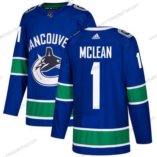 Adidas Muž Vancouver Canucks #1 Kirk Mclean Modrý Domácí Autentické Sešitý NHL Dres