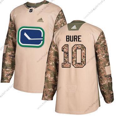 Adidas Muž Vancouver Canucks #10 Pavel Bure Camo Autentické 2017 Veterans Day Sešitý NHL Dres