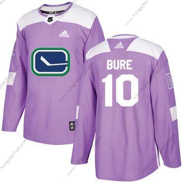 Adidas Muž Vancouver Canucks #10 Pavel Bure Nachový Autentické Bojuje proti rakovině Sešitý NHL Dres