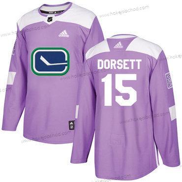 Adidas Muž Vancouver Canucks #15 Derek Dorsett Nachový Autentické Bojuje proti rakovině Sešitý NHL Dres