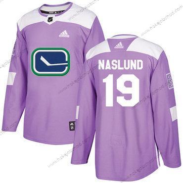 Adidas Muž Vancouver Canucks #19 Markus Naslund Nachový Autentické Bojuje proti rakovině Sešitý NHL Dres