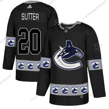 Adidas Muž Vancouver Canucks #20 Brandon Sutter Černá Tým Logos Dres