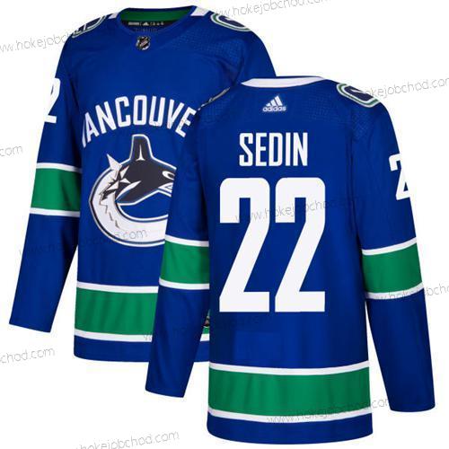 Adidas Muž Vancouver Canucks #22 Daniel Sedin Modrý Domácí Autentické Sešitý NHL Dres