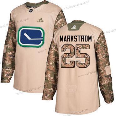 Adidas Muž Vancouver Canucks #25 Jacob Markstrom Camo Autentické 2017 Veterans Day Sešitý NHL Dres